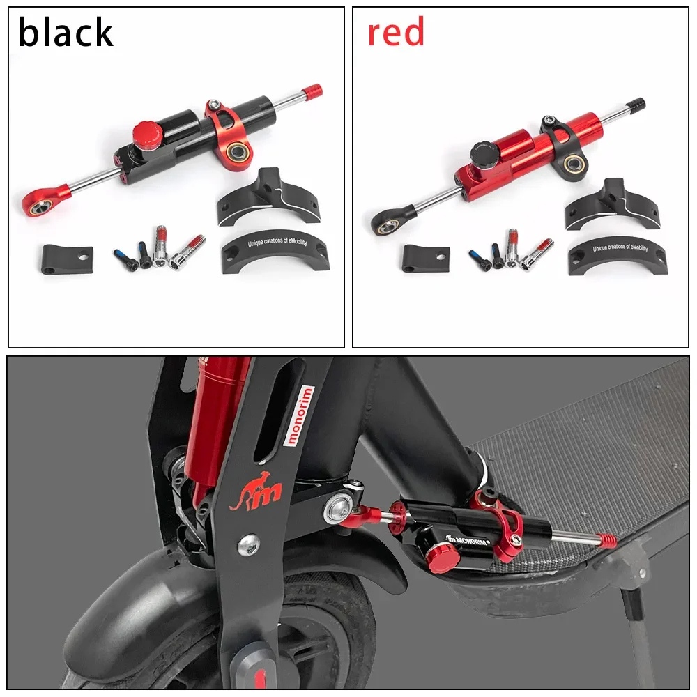 Monorim Electric Scooter Adjustable Steering Damper Stabilizer Bracket Kit Universal for Xiaomi 4 Pro Kickscooter Modifited Part