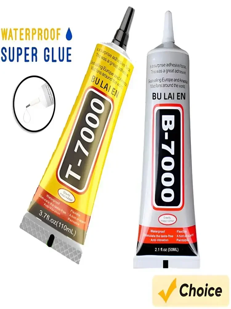B7000/T7000 Kleber Transparenter Handybildschirm-Reparaturkleber Superkleber DIY 15/50/110ML Universeller Glas-Kunststoff-Präzisionsapplikator Klebewerkzeug