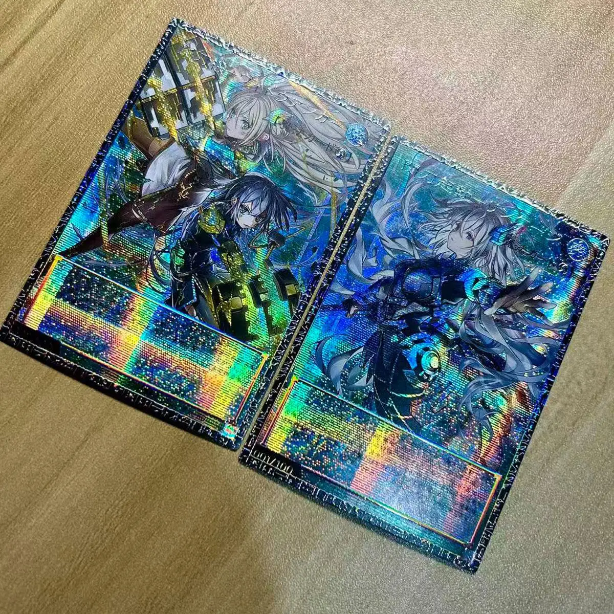 2Pcs/set Diy Self Made Yu-Gi-Oh! Gmr Sky Striker Maneuver Collection Card Gauze Flash Sky Striker Ace Zero Anime Card Gift Toy