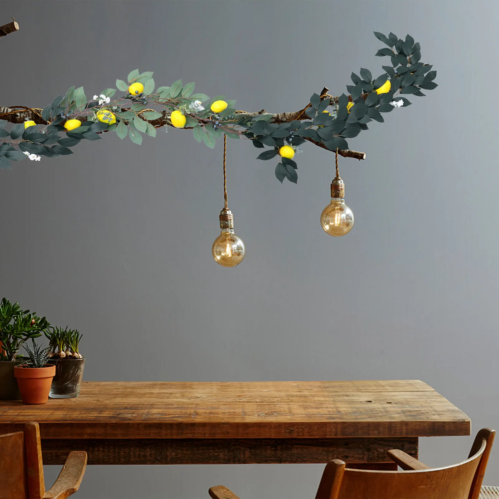 1Pcs Simulation Plant Rattan Hanging Ornament High Quality Wall Decor for Home Party Garden Photography Prop Artificial Green