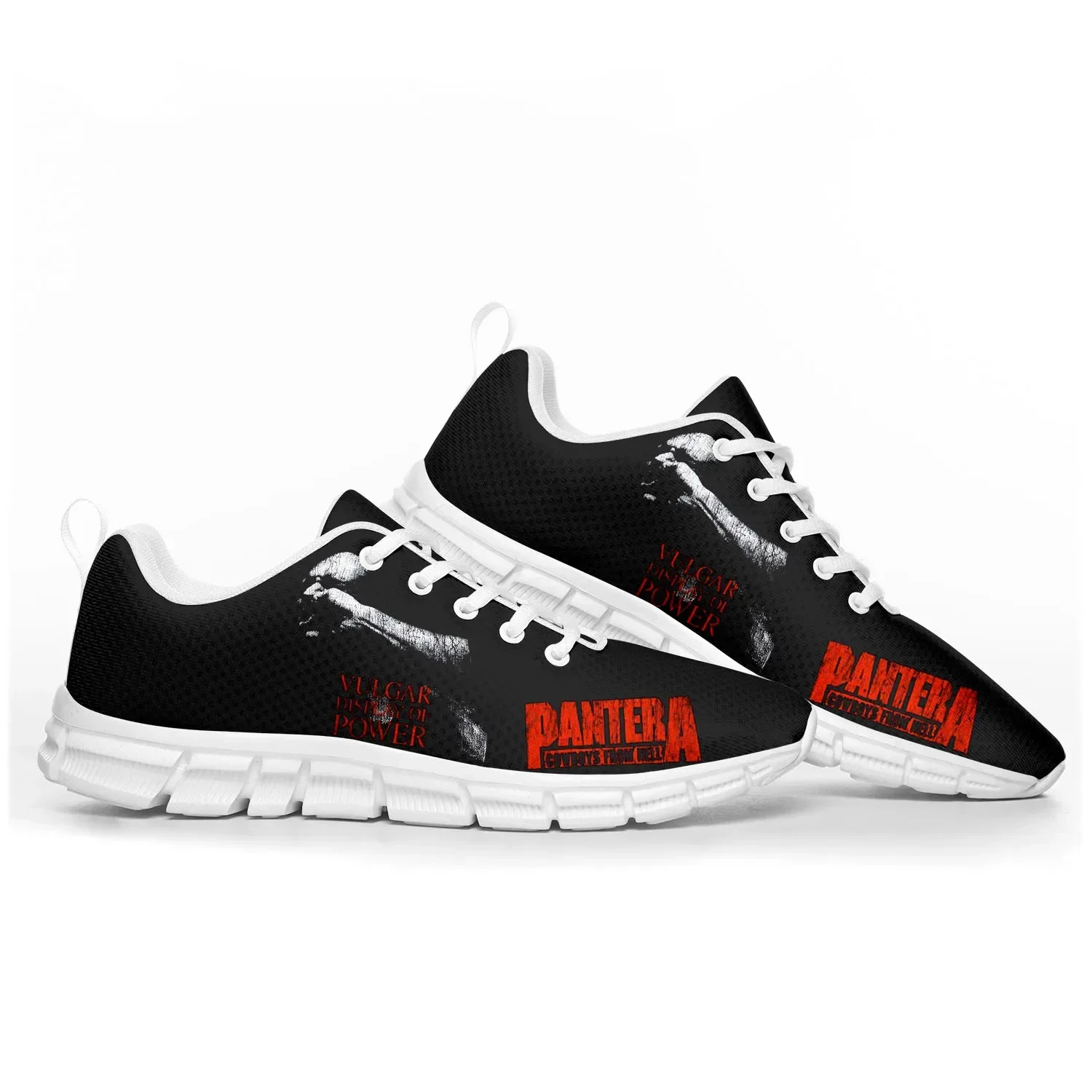 

Pantera Metal Band Pop Sports Shoes Mens Womens Teenager Kids Children Sneakers Casual Custom High Quality Couple Shoes White