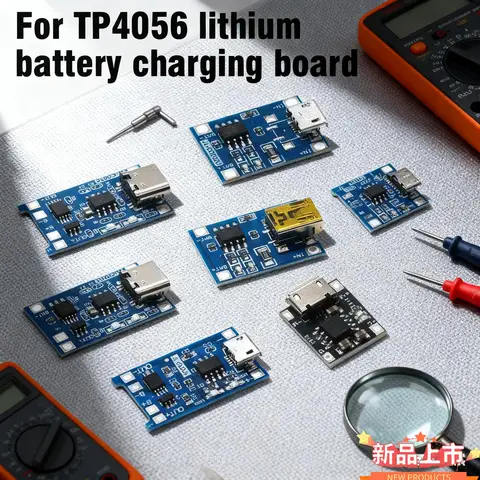 TP4056 리튬 배터리 충전 모듈 1A 리튬 배터리 과전류 보호 통합 마이크로/미니 인터페이스