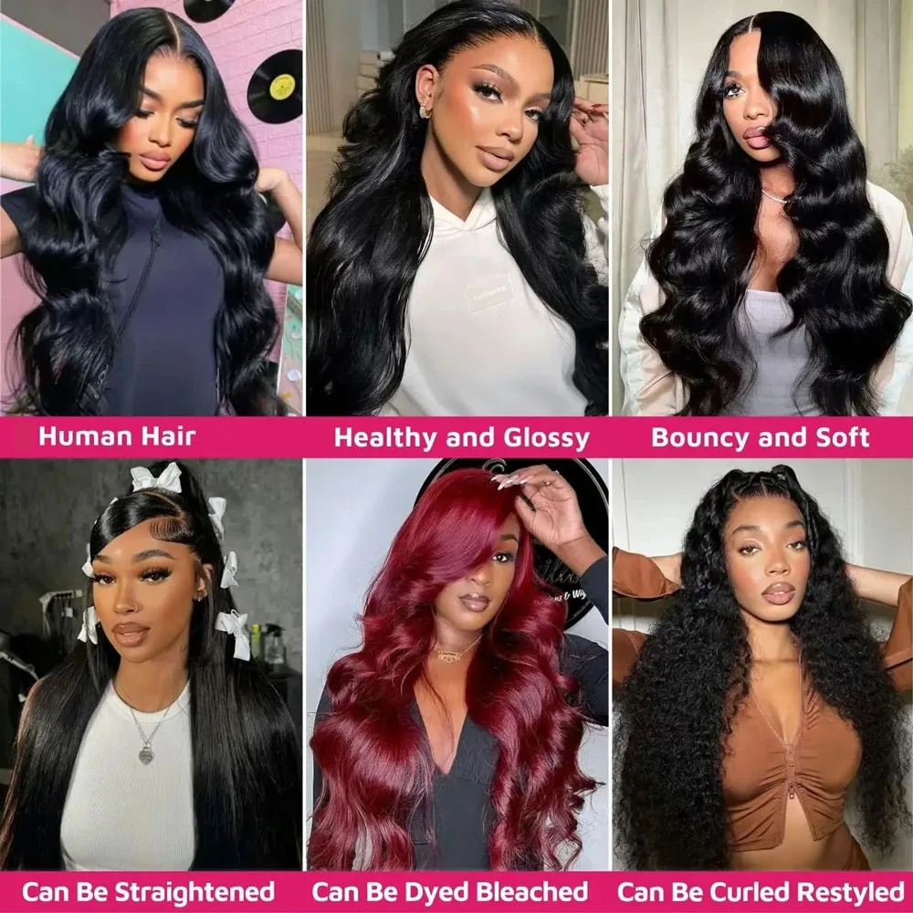 30 40Inch 3 4 Bundle Loose Body Wave Bundles Unprocessed Human Hair 16A Raw Hair Bundles Extensions Brazilian Natural Black