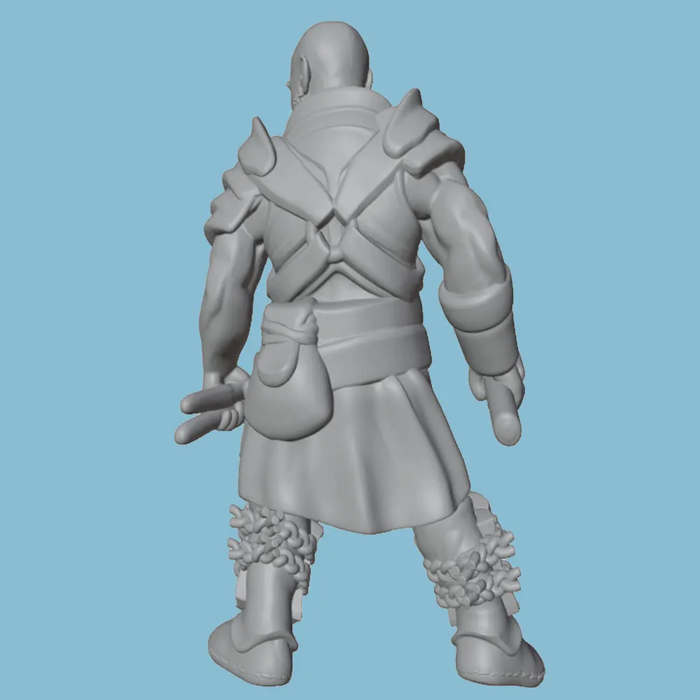 Kit figura resina forjaador sin pintar para escenas juegos y colección