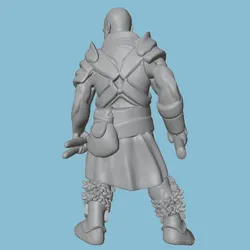 Kit figura resina forjaador sin pintar para escenas juegos y colección