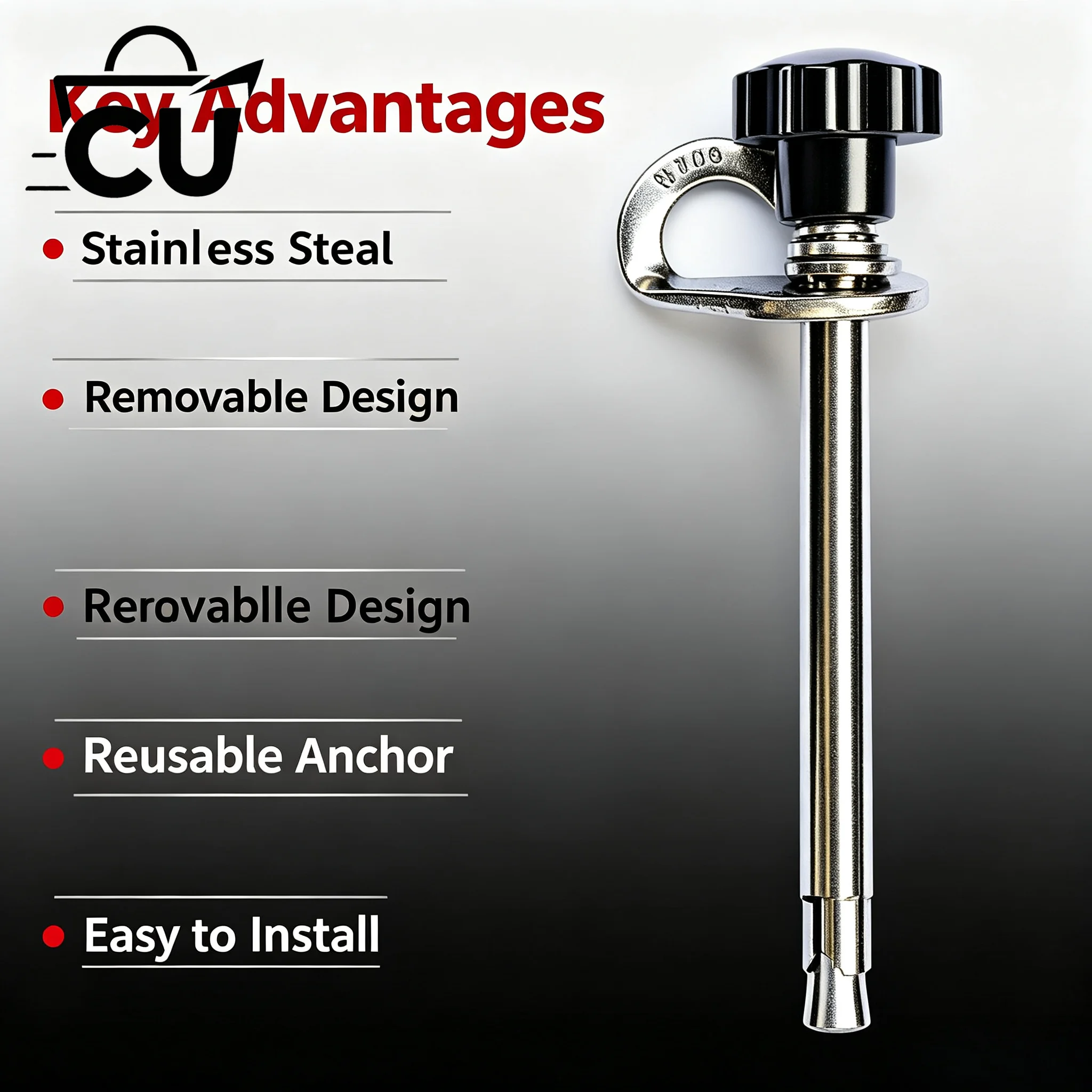 Reusable Removable Expansion Anchor Nails,Detachable Expansion Screws for Rock Climbing,Outdoor Rescue & Escape Safety Equipment