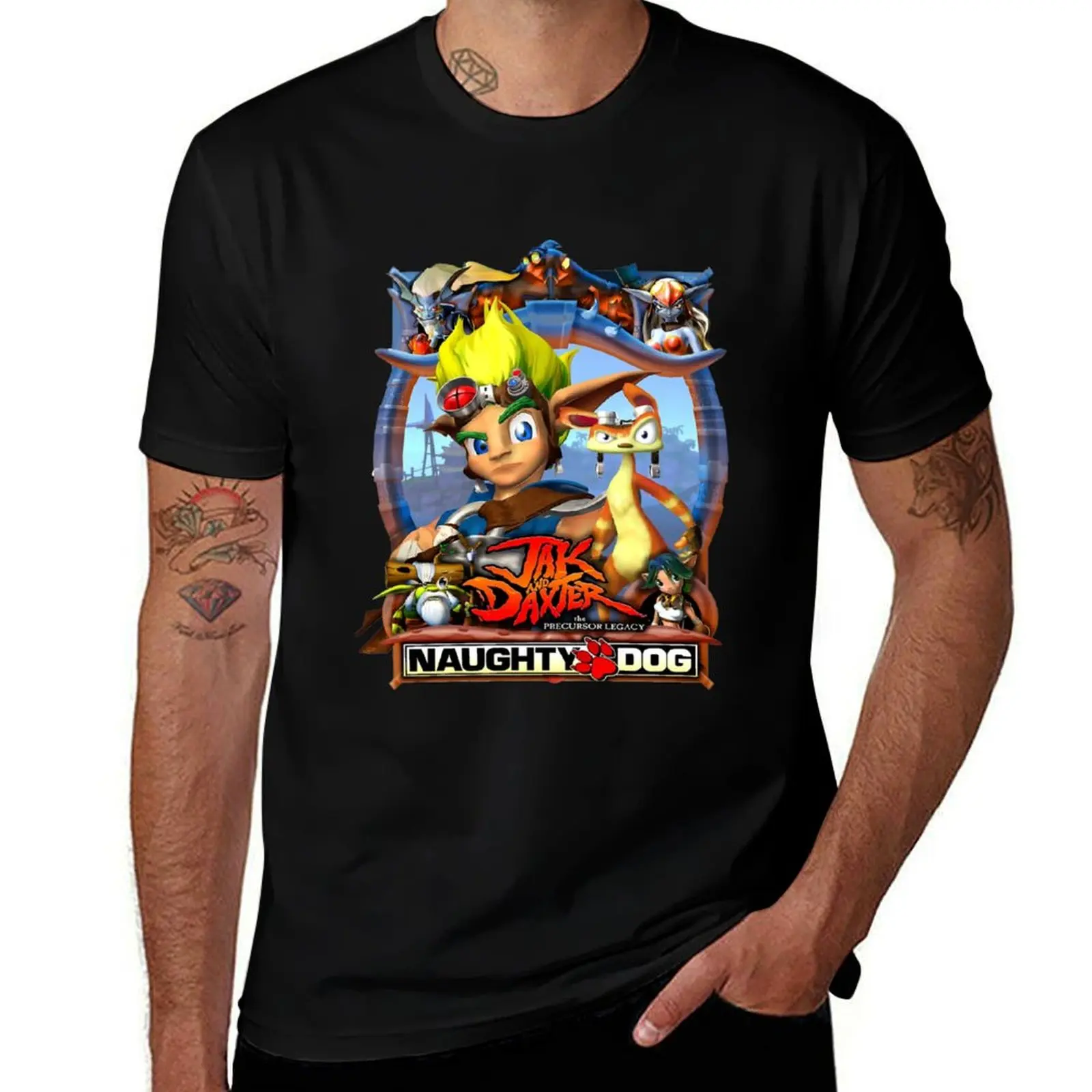 Jak Daxter - Promo Poster T-Shirts T-Shirt cotton man t-shirts Luxury man men clothing