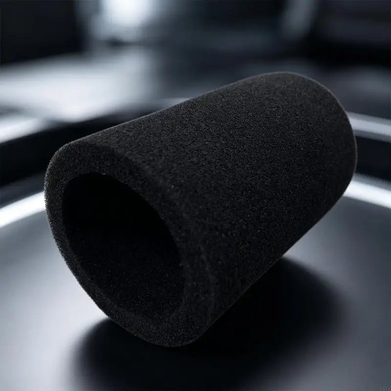 Microphone Foam Cover, Black Slip-On Windscreen Sleeve for SM7B PHA27 SM27 Mic Recording, Podcast, Live Streaming Voice-Over