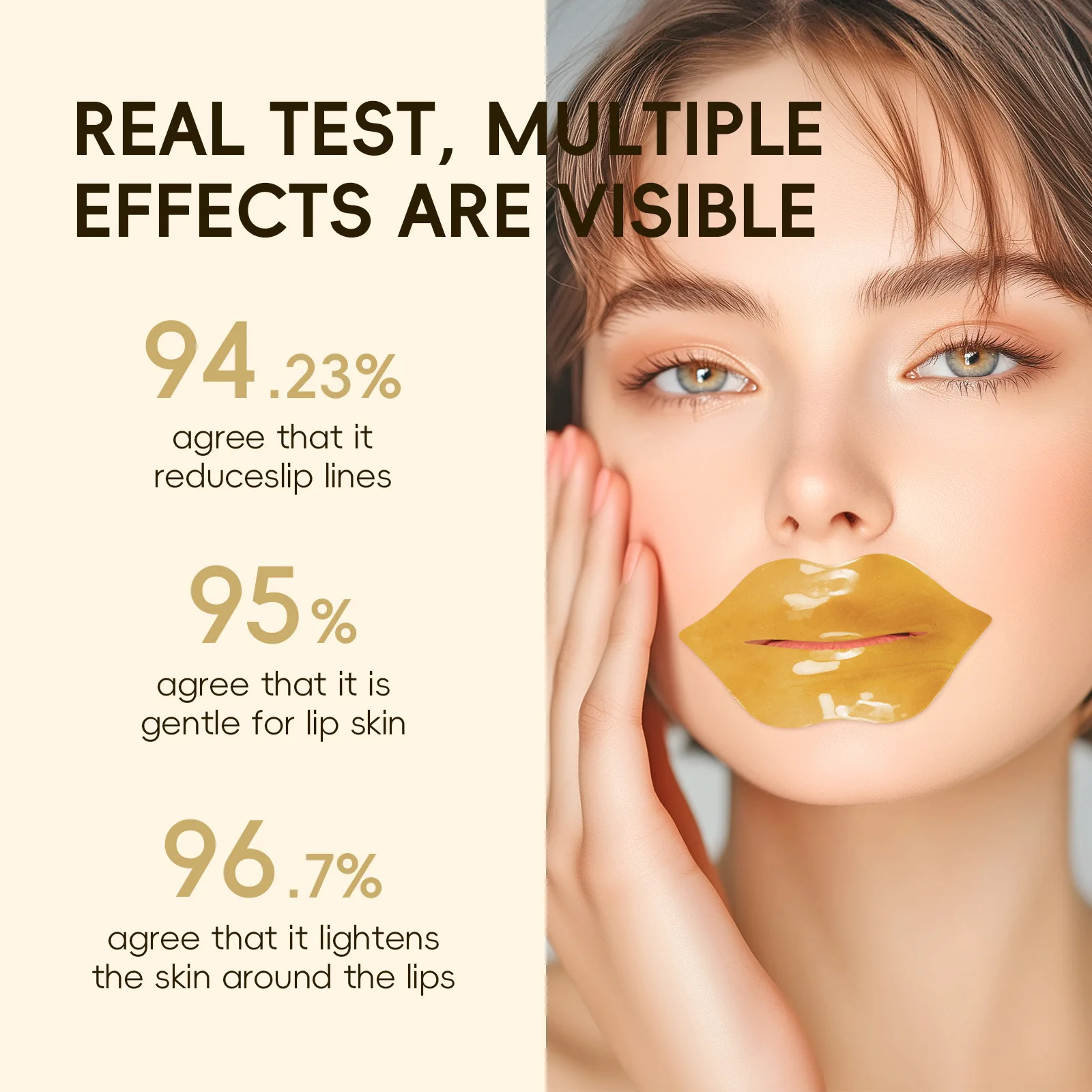 

LAIKOU Korean Snail Collagen Lip Mask Moisturizing Lip Patch for Chapped Lips Nourishing Collagen Lip Care Set 10pcs Travel Size