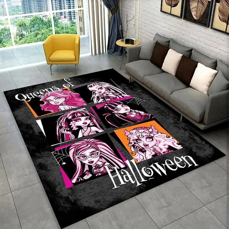 Cartoon Monster High Draculaura Vampire Non-Slip Area Rug for Living Room,Bedroom,Playroom,Soft Carpet Floor Mat Home Decor Rug view 4