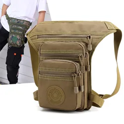 Male Hip Thigh Fanny Pack  Camouflage Motorcycle Rider Multi-Pockets Shoulder Bags High Quality Men Nylon Waist Leg Bag