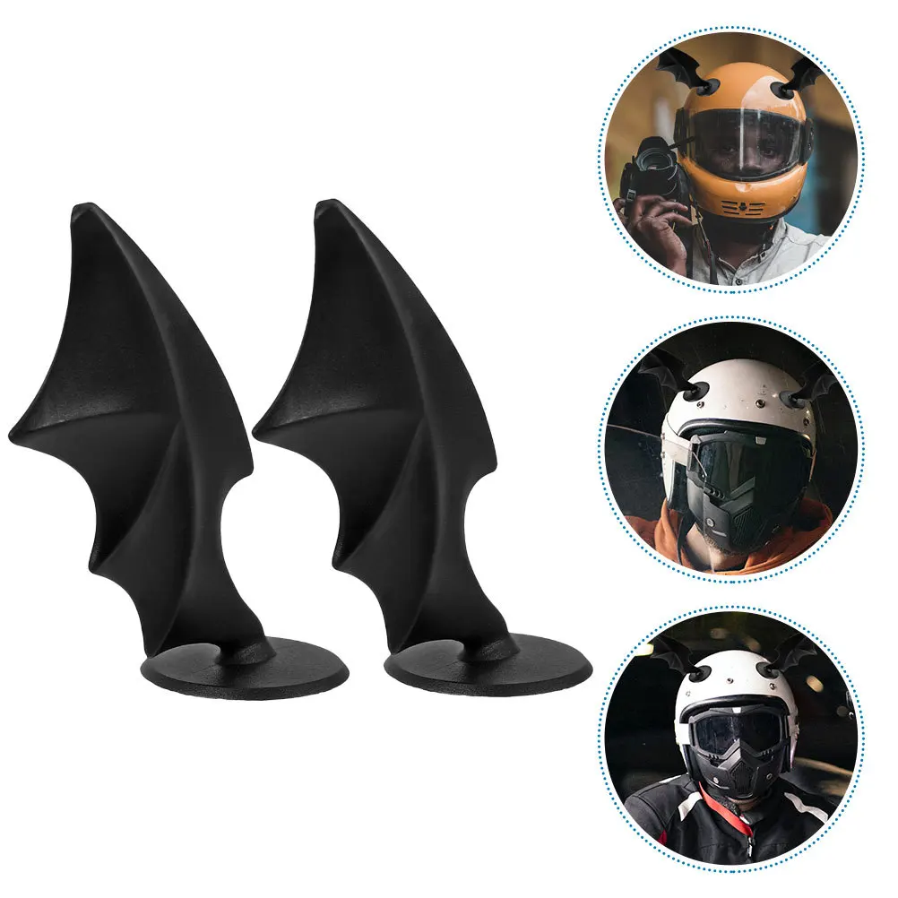 2Pairs Wings Decor DIY Wings Plastic Accessories for Crafts Headdress Decorations Miniature Miniature Wing Decor