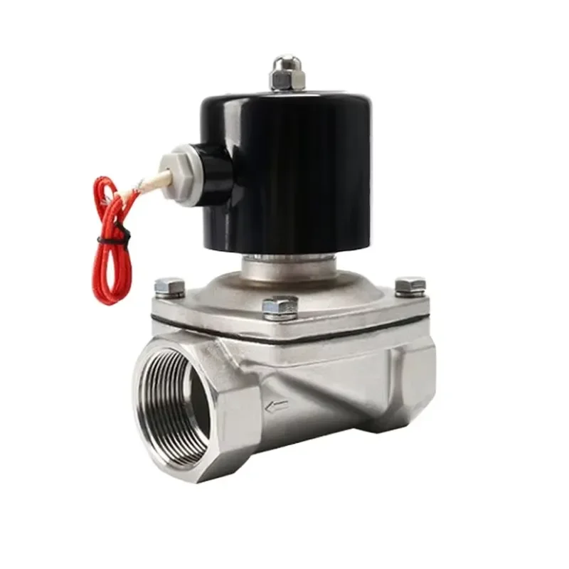 Alahot 0.5W 2/2 Way 1/2 Inch Direct-acting Normally Closed Stainless Steel Control Pneumatic Electric Water Solenoid Valve