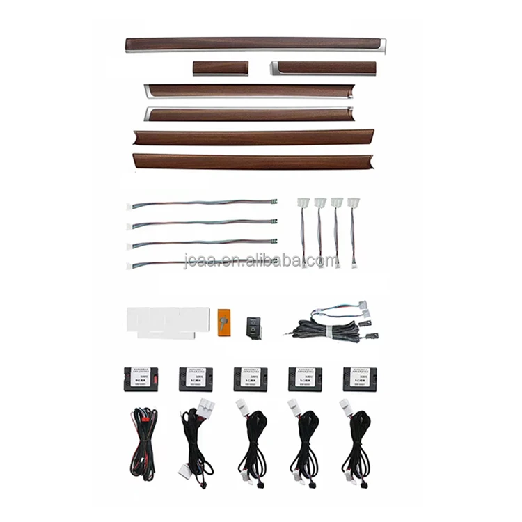 

Новое поступление для Toyota Land Cruiser 2018-2020 LC200, аксессуары, красное дерево, интерьер, окружающий свет, атмосфера, светодиодная лампа, напряжение 12 В