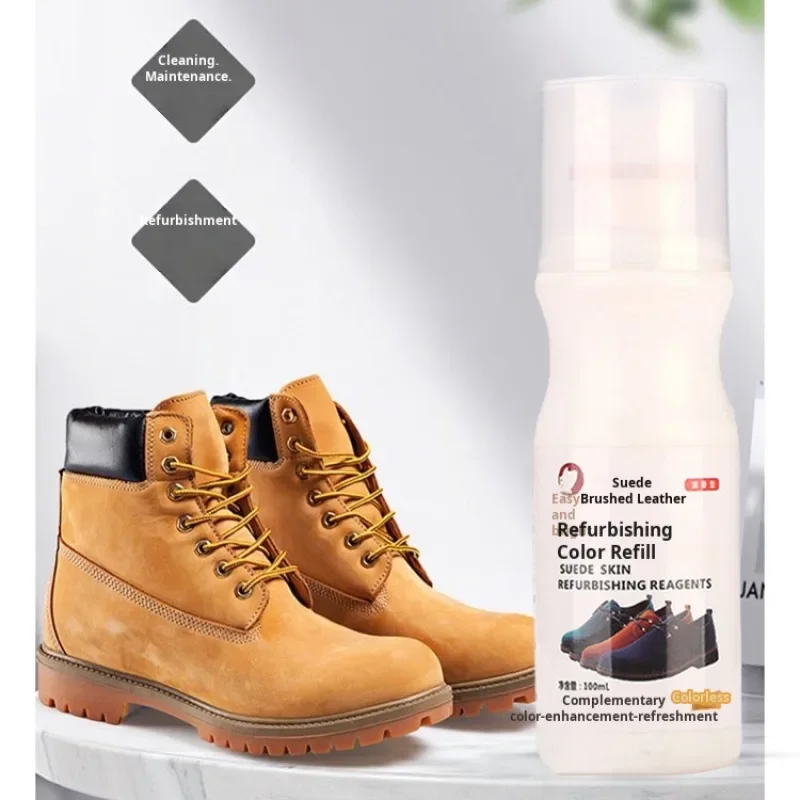 Suede Leather Shoes Special Refurbishment Liquid Oil Care Cleaning Suede Leather Renovation Toner Suede Leather Shoes Cleaning