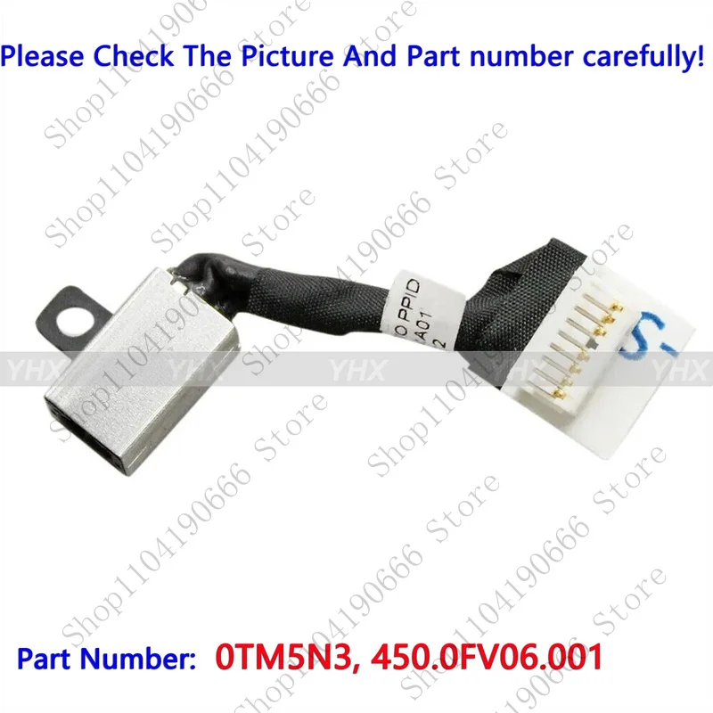 bd 20X جديد التيار المتناوب تيار مستمر في كابل المقبس الطاقة لديل Latitude 3400 3500 E3400 E3500 TM5N3.