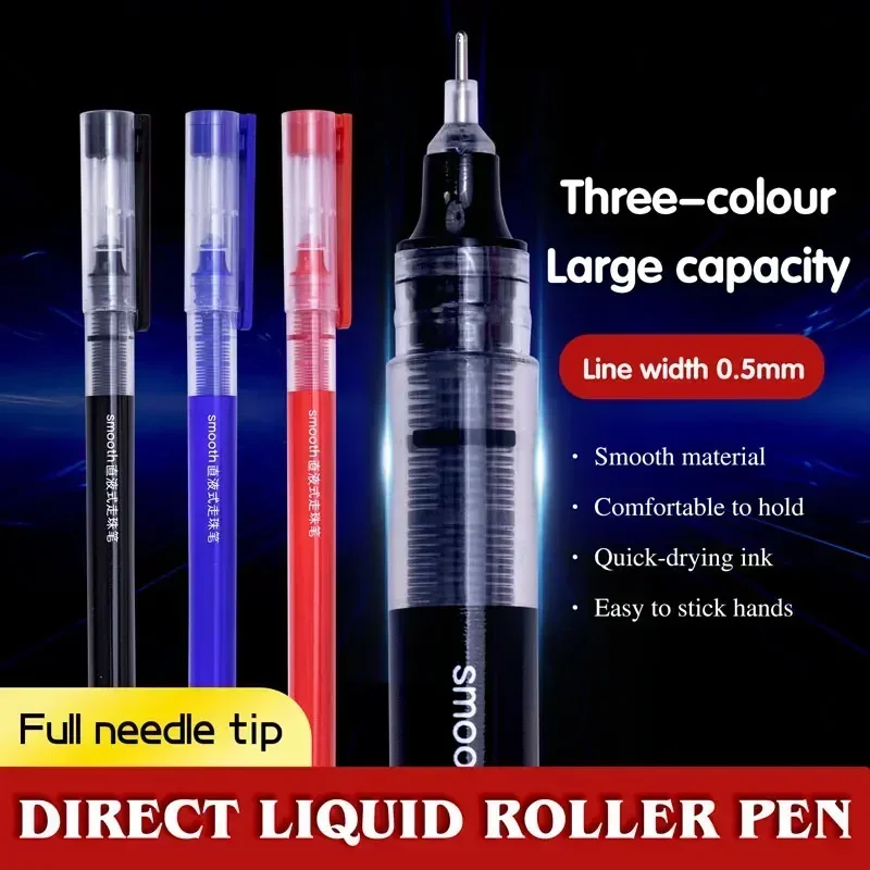 

Guangna 1Pc Gel Pens 0.5mm Black Red Blue Ink Quick-Dry Pen Fine Point Smooth Writing Pens for Journaling Note Student Supplies