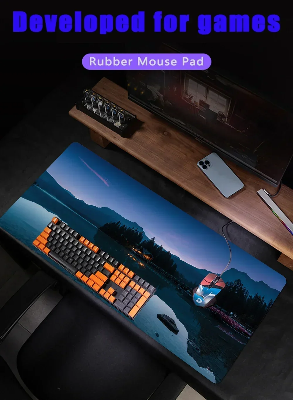 Mouse pad Landscape landscape large writing keyboard pad Office desk pad non-slip home computer desk protection pad Mouse pad