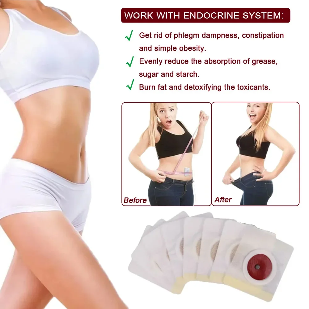 Weight Loss Slim Patch Magnet Navel Stickers Belly Abdomen Slimming Anti Cellulite Patches Body Sculpting Fat Burner Navel Stick