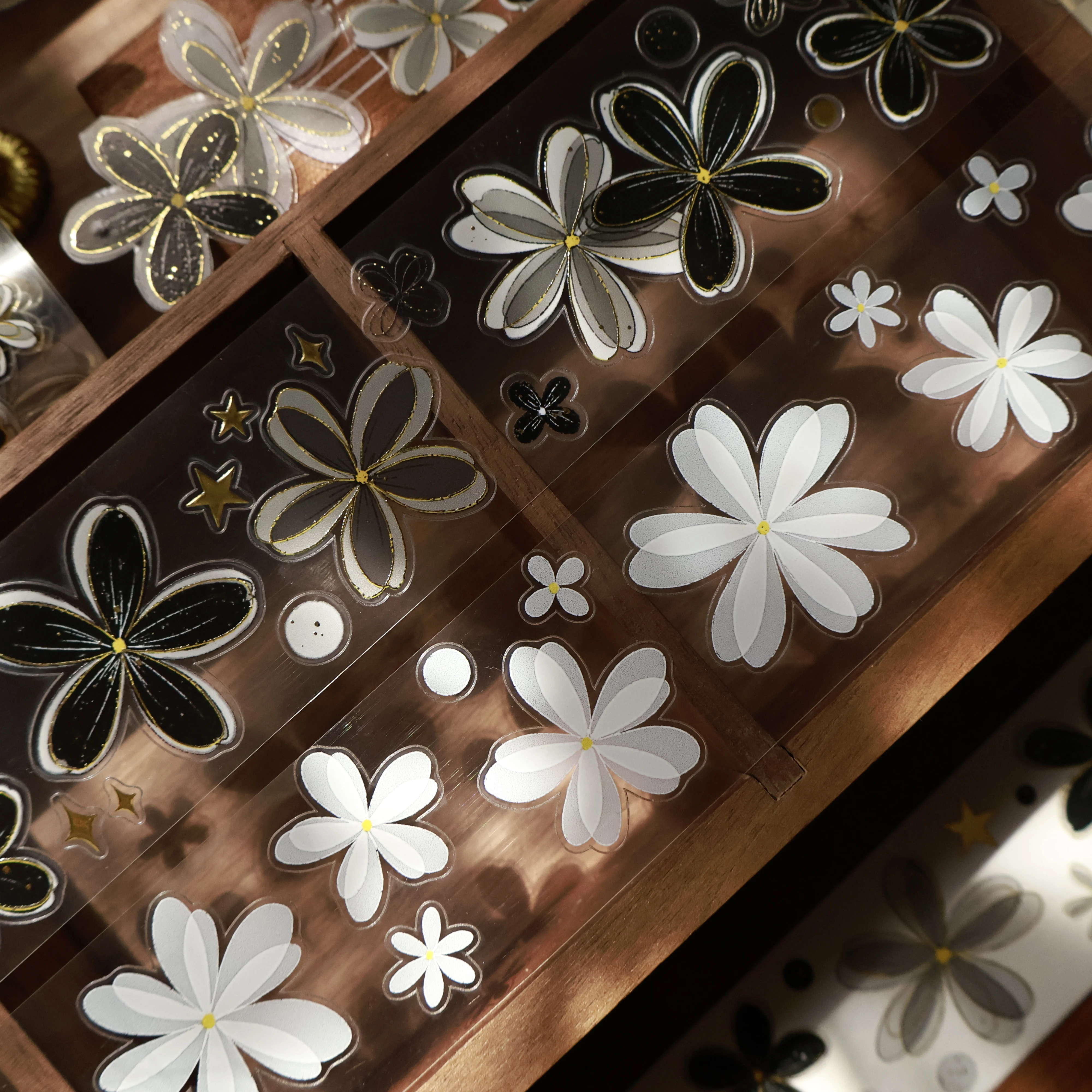 �y�Z�[�����zYiEr �X�^�W�I ���B���e�[�W ���g�� �u���b�N �z���C�g �t�����[ �a�� PET �e�[�v �v�����i�[ DIY �J�[�h�쐬 �X�N���b�v�u�b�L���O �v���� �f�R���[�V���� �X�e�b�J�[