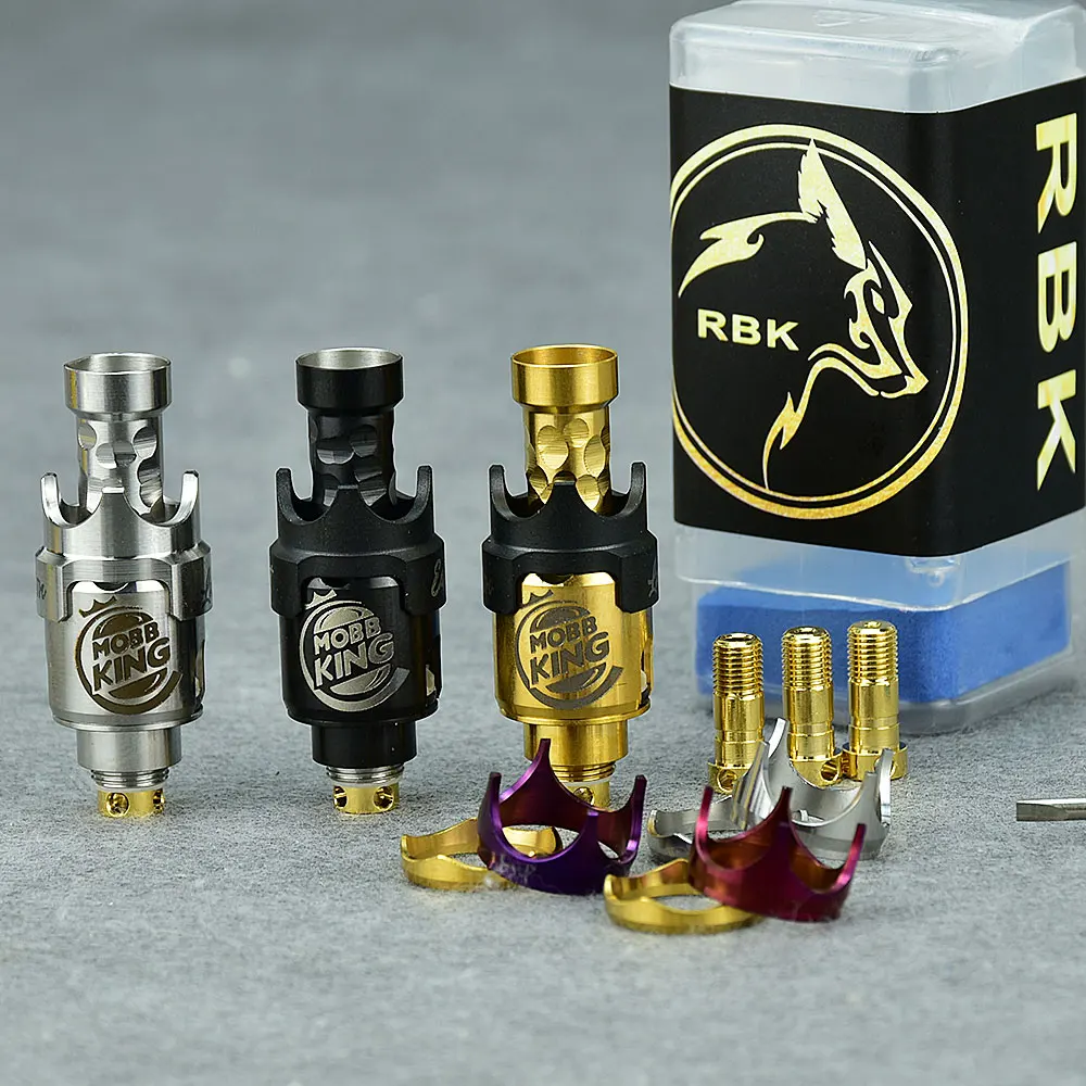 Wolfcoolvape Mobb MINI King rba Bridge 316ss ถัง VAPE rba PRC Boro สำหรับพินถังอากาศแท่ง/BB/Boro 1.5มม./2.5มม./3.0มม./3.5มม.