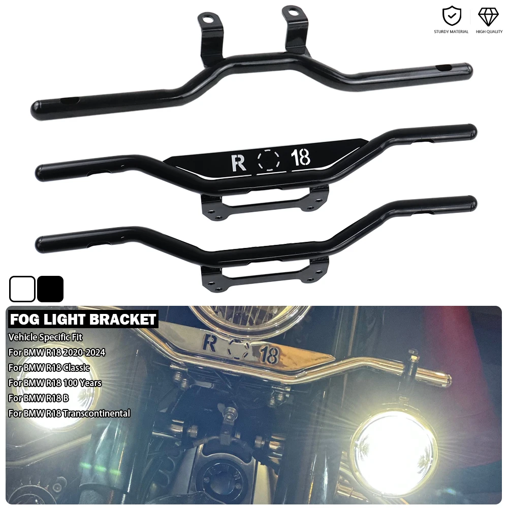 

Fog Light Bracket 22mm Bar Auxillary Headlight Holder Chrome/Black Fit For BMW R 18 B R18B 100 Year Classic R18 Transcontinental