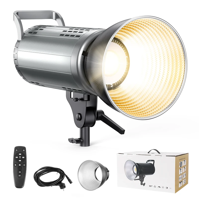 200 W แสงต่อเนื่อง LED Video Light 2700-7500 K Spotlight Cool & WARM Light Cri97 การถ่ายภาพสําหรับ Photo Studio วิดีโอ