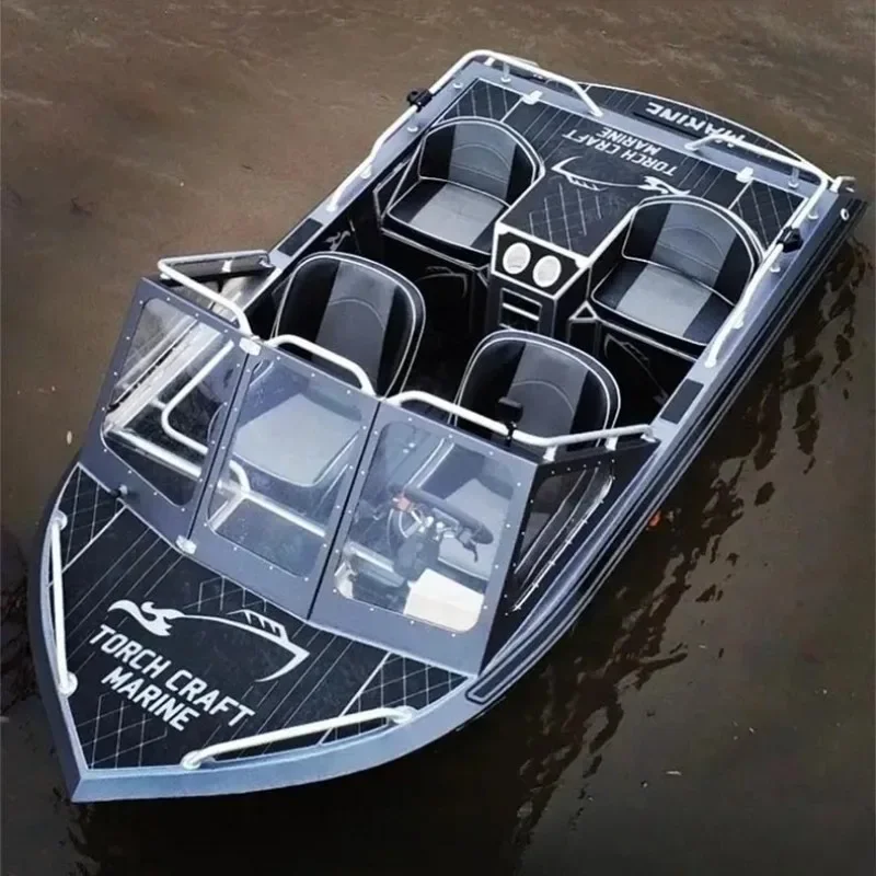 Water electric amusement parent-child water karting boat all-aluminum alloy double surfing water amusement equipment
