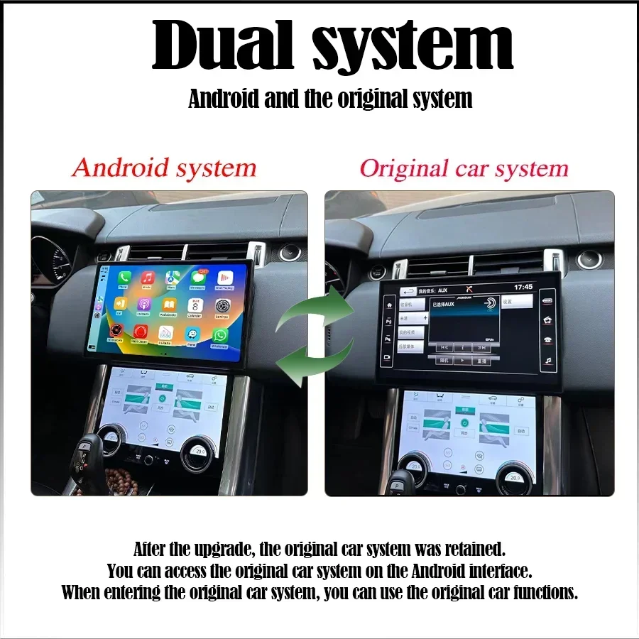 For 2014-2017 Land Rover Sport/L494 13.3 inch Android Radio Carplay Screen Air Conditioning Panel Bosch/Harman Multimedia Player - view 4