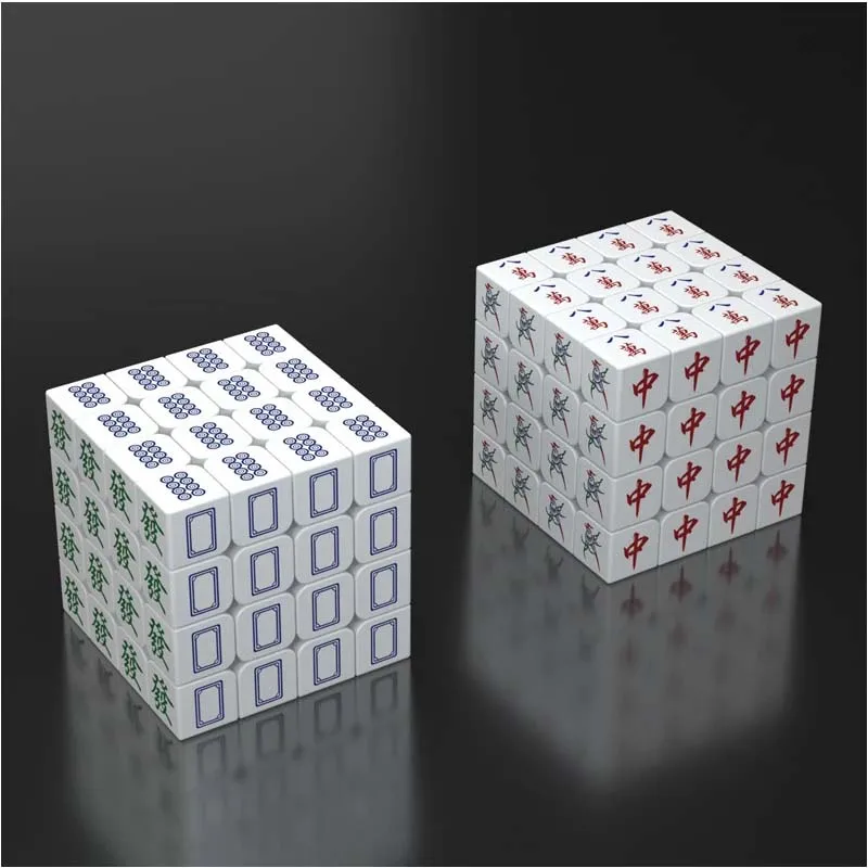 Mahjong 3x3 4x4 5x5 Adult Digital Cube Speed Magic Cubes Puzzle Magico Educational Cube Educational Toys For Kids