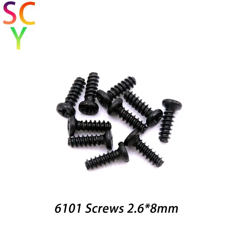 SCY 16102PRO 1/16 RC Car Original Spare Parts 6101 Screws 2.6*8  Suitable for SCY 16101 16102 16103 Car