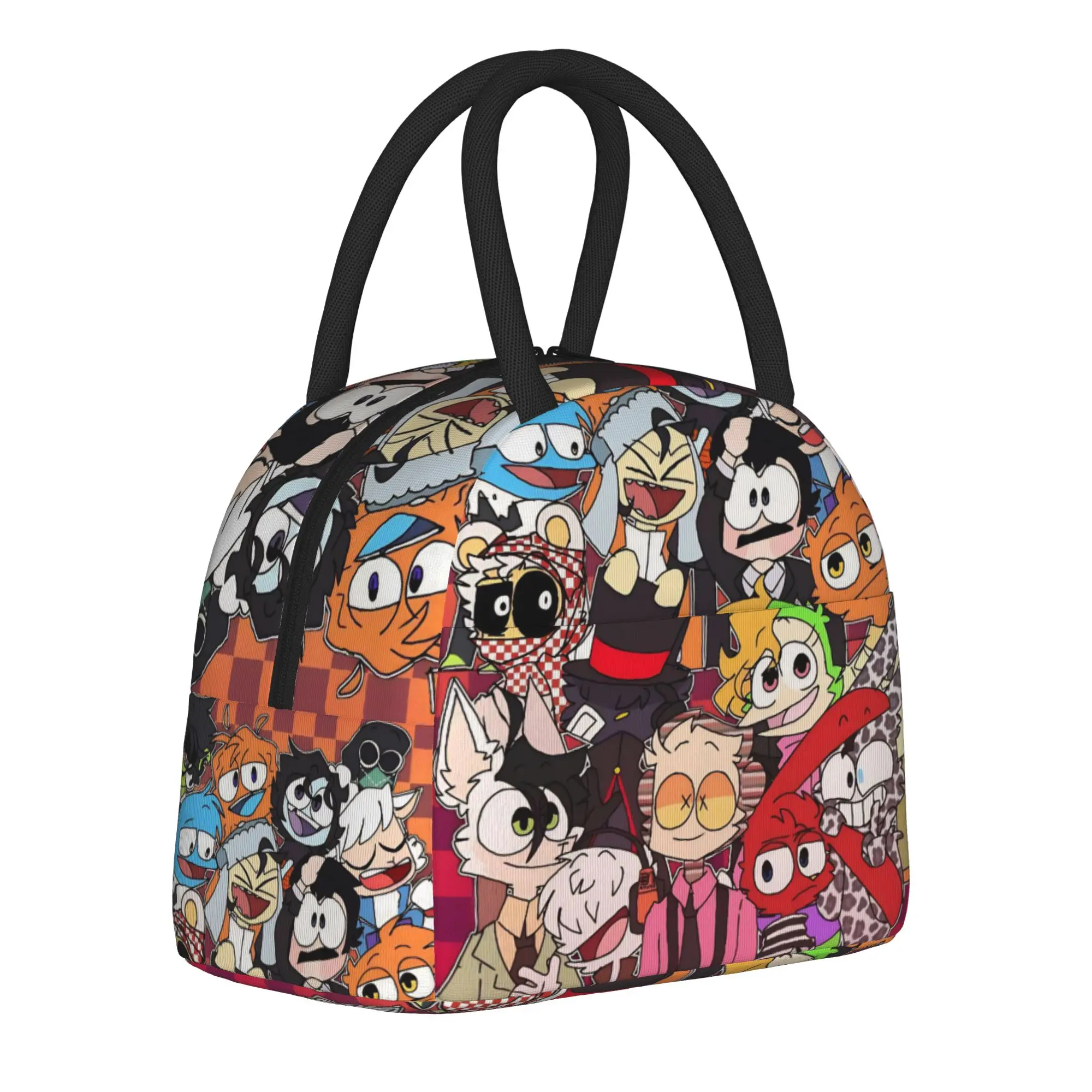 31 Juan Carlos Bodoque Rabbit Tote Insulated Lunch Bag Mins Cartoon Carry Food Bag Reusable Thermal Cooler Office Large Capacity