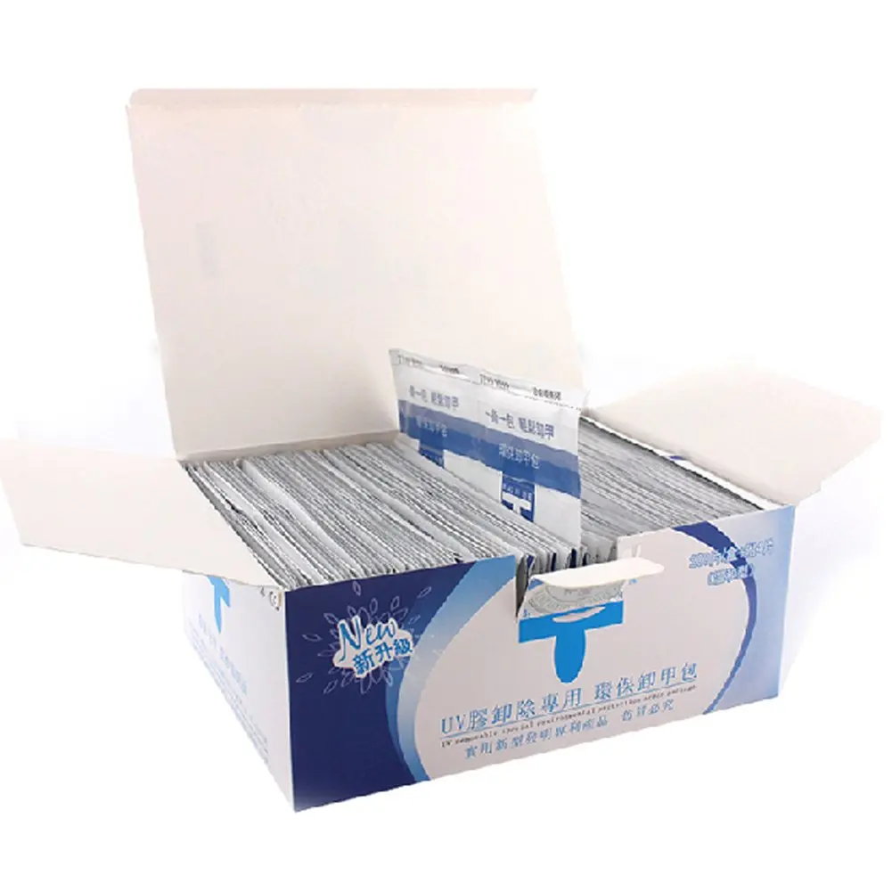 200 PCS Nail Gel Remover Pads, UV Extension Cleaning Wipes Kit for Easy Application