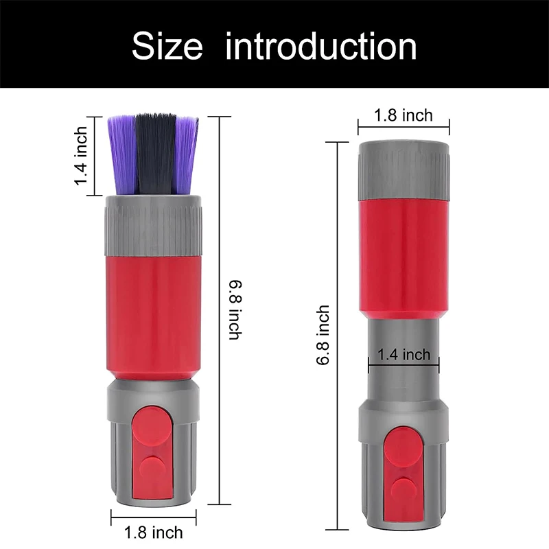 Beztroski szczotka do kurzu do odkurzacza Dyson V7 V8 V10 V11 V12 V15 akcesoria do usuwania miękkich uniwersalnych części głowica ssąca