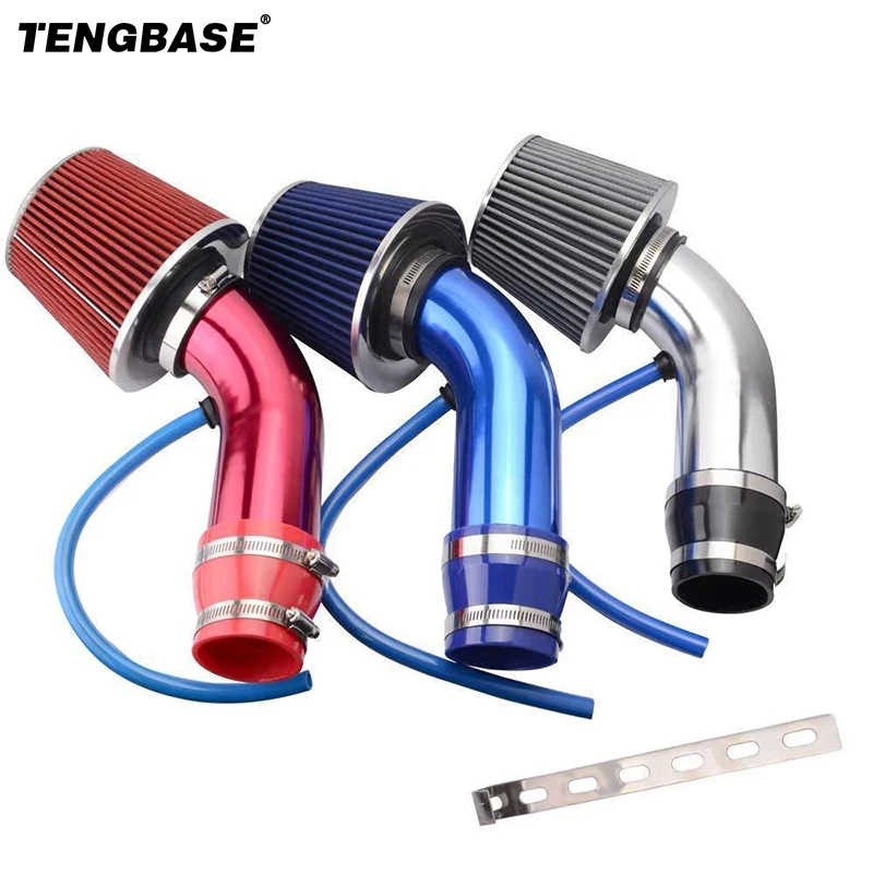 

Car Air Intake Kit Conversion Aluminum Pipe Kit Universal 76mm/3inch Mushroom Header Filter Air Filter