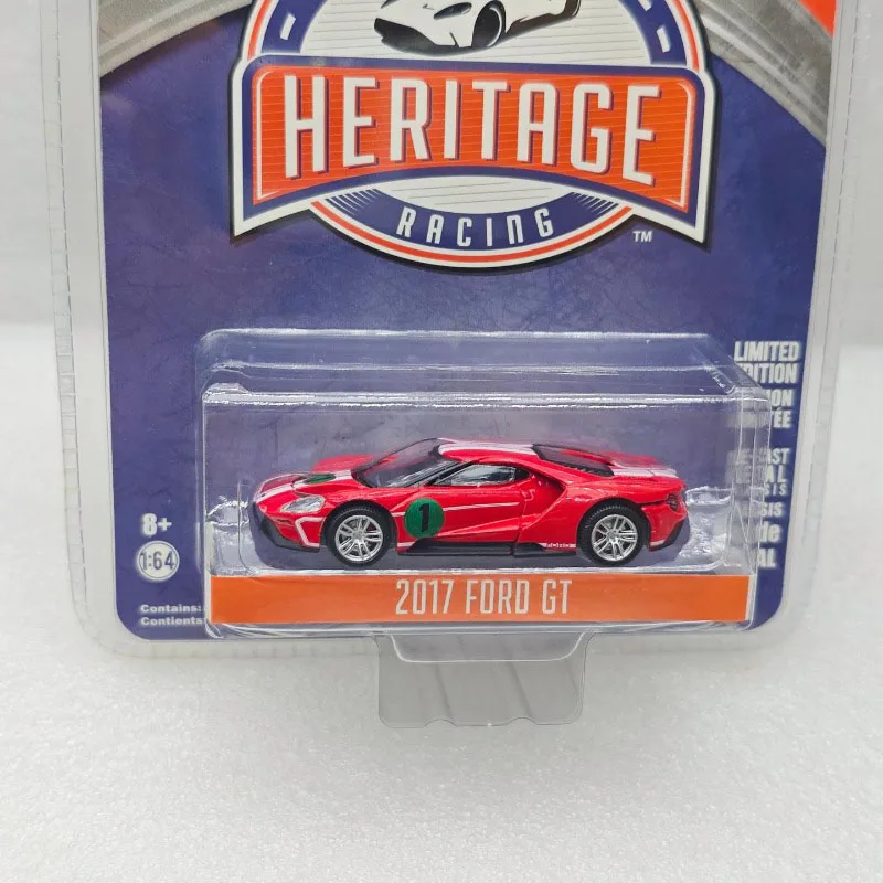 GreenLight 1:64 GT Racing 2017 GT40 Green Machine Alloy Car Model Collection Display Ornament Toy Gift