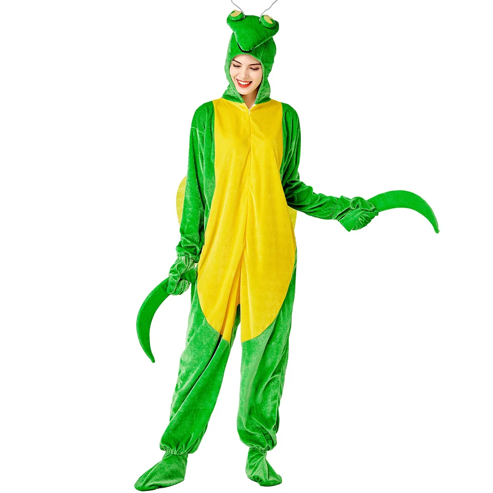 

Mantis Costume For Unisex Women Men Animal Insect Costume For Halloween Party Funny Clothes Adult Carnival Purim Costume