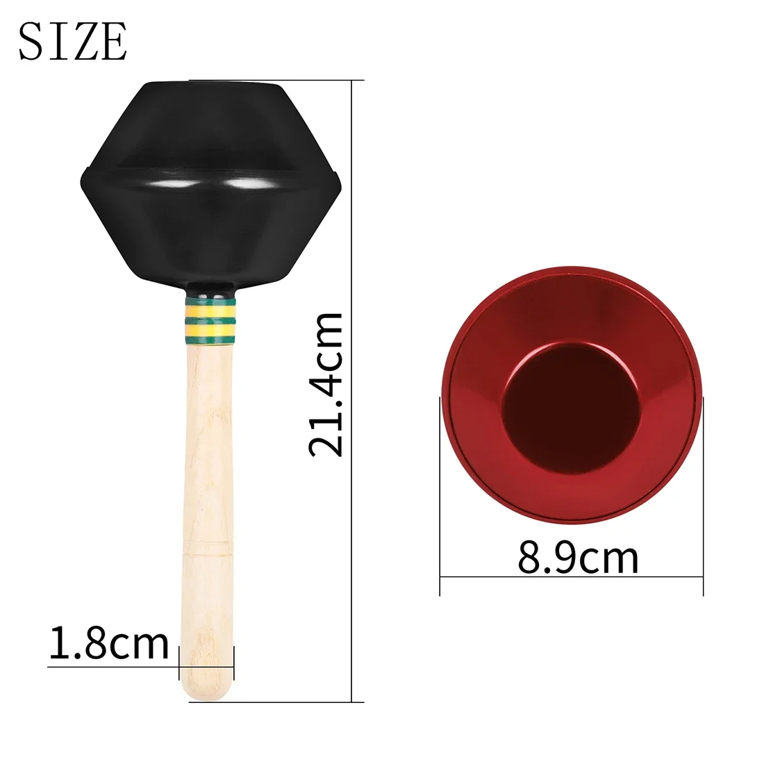 أورف الرمال المطرقة مقبض خشبي تهز قرع الآلات الموسيقية الصغار الرضع ماراكا خشخيشات شاكر كرة الرمل أورف #3