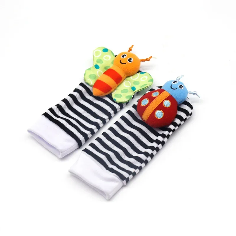 1PC Random Color Baby Stocking Tights Baby Hand Strap Rattle