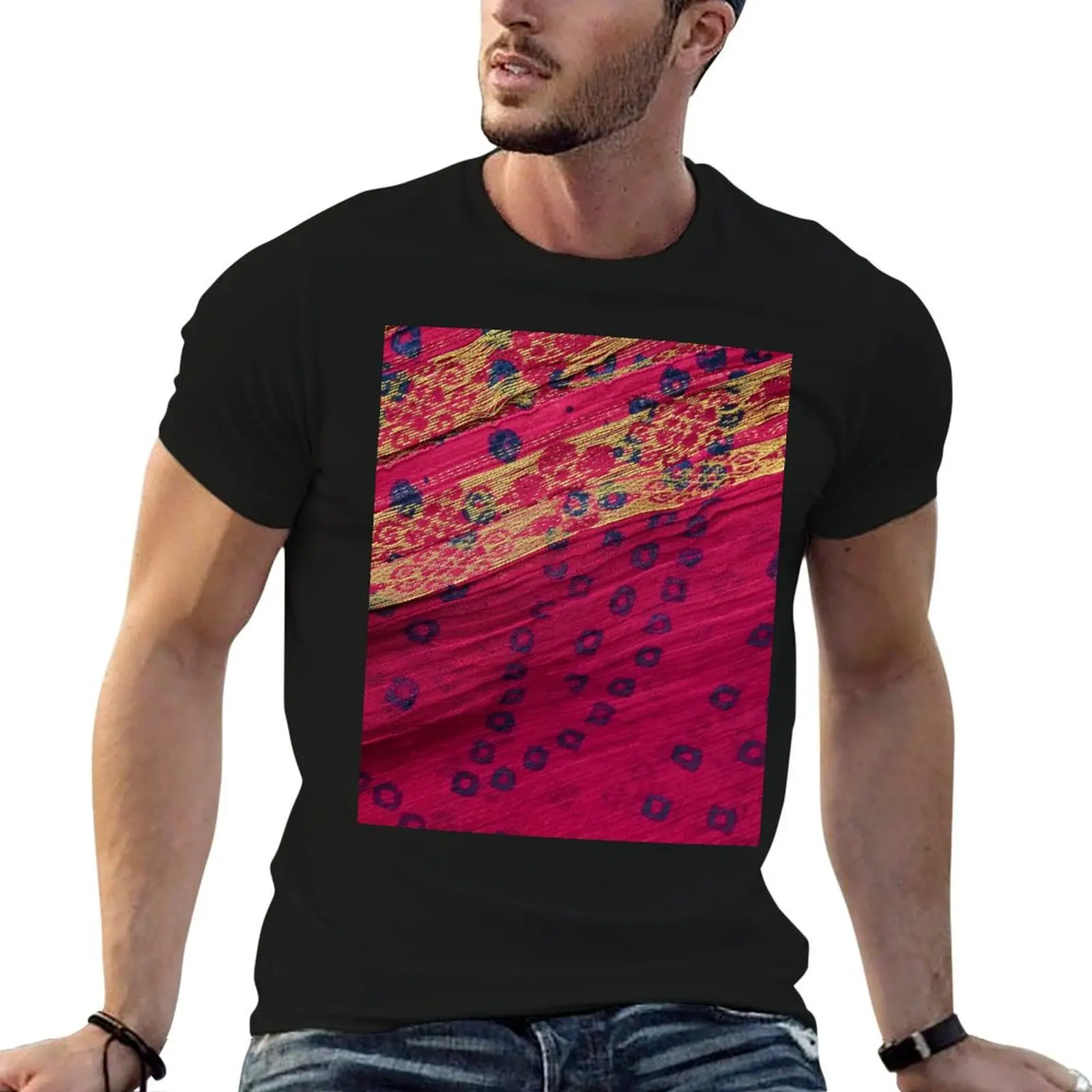 Indian saree bollywood T-Shirt Casual Trendy Short Sleeve T-Shirt