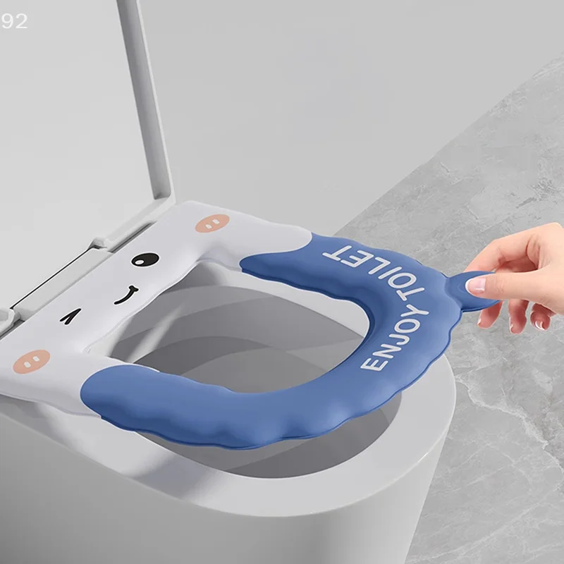قابلة لإعادة الاستخدام غطاء مقعد المرحاض مقاوم للماء قابل للغسل غطاء منصات عدم الانزلاق غطاء مقعد المرحاض للمنزل السفر استخدام اكسسوارات الحمام