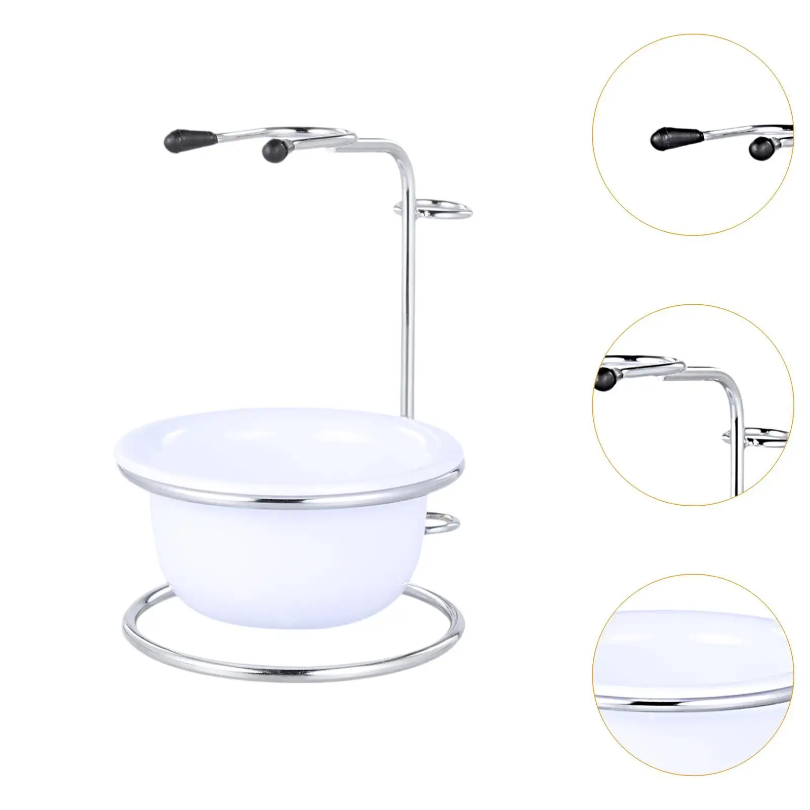 스테인레스 스틸 깨지지 않는 이발사 금속 비누 머그잔 면도 그릇, 남편 아버지 남자 친구 생일 선물용 액세서리