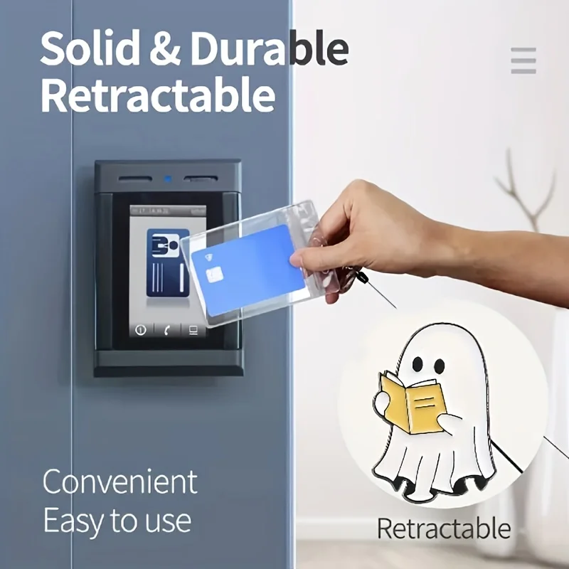 1個のハロウィン格納式バッジリール、金属クリップ付き - 24インチの離脱ストラップ、360 °   オフィス/企業向けスイベルフック