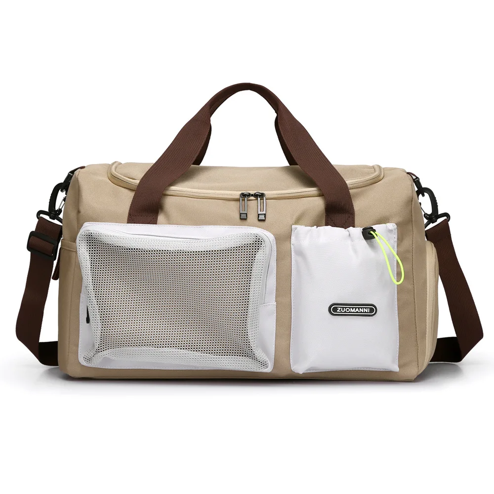 

Large Capacity Travel Bag With Visual Pocket Weekender Overnight Duffel Bags Fashion Minimalist Outward Crossbody Shoulder Bag