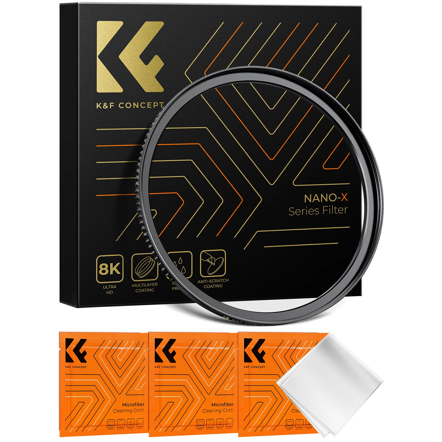 K&F Concept Brass Filter Adapters Ring Step-Up Ring for Canon Nikon Sony All Camera Lens 49-67mm 62-67mm 67-77mm 67-82mm 77-82mm