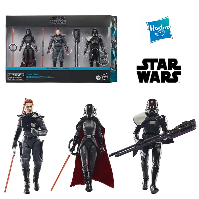 Hasbro Star Wars Jedi The Black Series Second Sister Cal Purge Trooper Fallen Order 3-Pack Original Action Figure Model Toy Gift