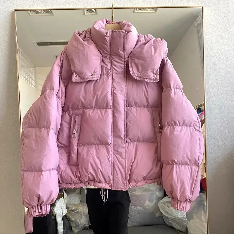

Women Parkas Winter Warn Casual Loose Women's Jacket Down Coats Solid Oversize Women's Winter Jacket Soft Cotton Puffer Jacket