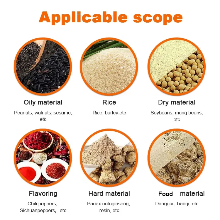 Electric petrol grain spice grinder maize wheat pepper flour machine chili powder pulverizer for home use  Customized