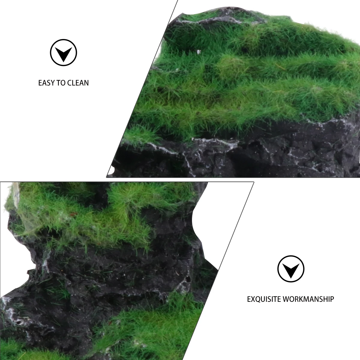 

1pc Artificial Mountain Craft Fish Hiding Cave Fish Tank Resin Rockery Ornament Home Office Decor Creative Fake Stone Simulated