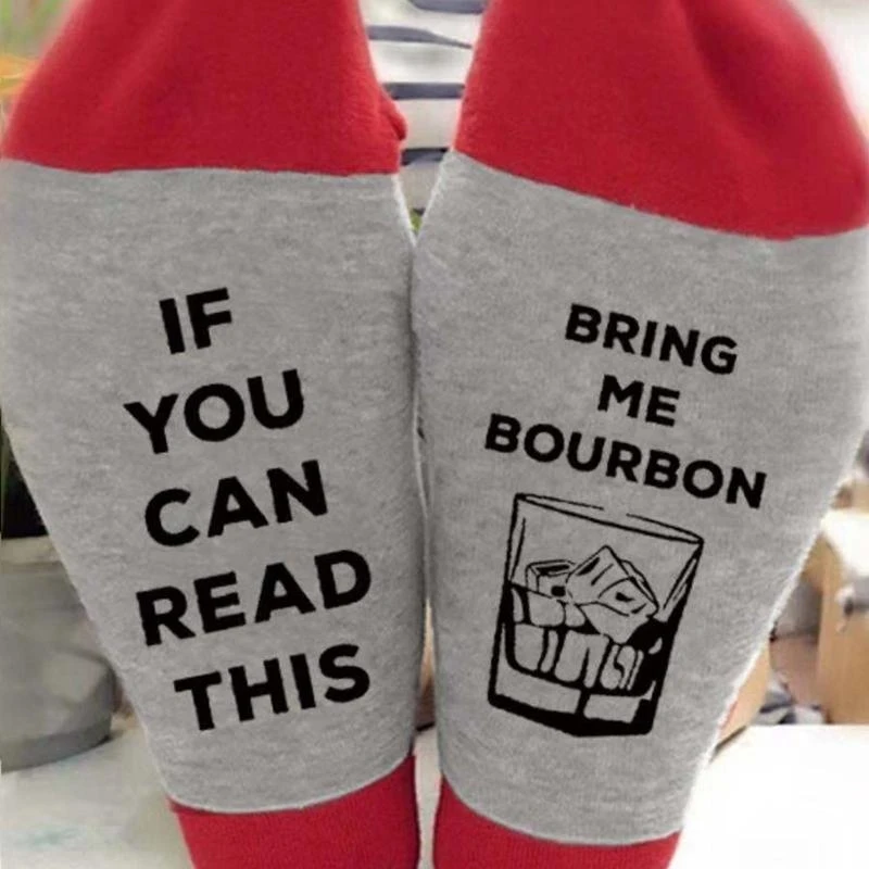 1 زوج الخريف الربيع النساء الجوارب رسالة لطيف مضحك الجدة شتاء دافئ المنزل الرياضة محب سوكس هدايا العيد 15UB #2